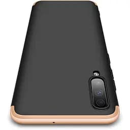 Чохол-накладка GKK 3 in 1 Hard PC Case Samsung Galaxy A70 Gold/Black - мініатюра 2