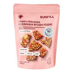 Кранч-гранола SunFill Изюм-ягода годжи 150 г