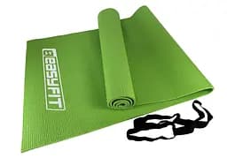 Коврик для йоги и фитнеса EasyFit ПВХ (PVC) Салатовый (EF-1918-Gr)
