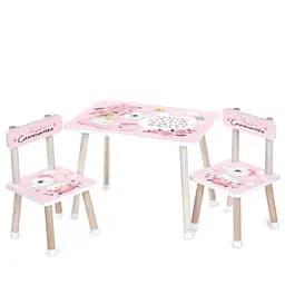 Детский Столик M 501-14 столешница 60 х 40 см, 2 стульчика