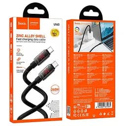 Кабель Hoco Type-C до Type-C Joy charging data cable U143 1.2 м 240W - мініатюра 2