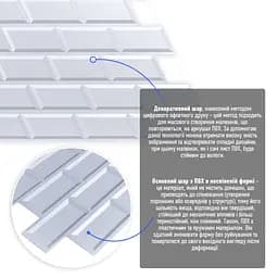 Декоративна ПВХ панель біла клінкерна цегла Sticker Wall SW-00001431 960х480х4мм