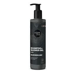 Шампунь-гель 2в1 Blackwood and Mint MEN Organic Shop 200 мл