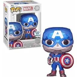 Фігурка Funko Pop Exclusive Фанко Поп Marvel Captain America Марвел Капітан Америка 10 см E M CA 1268