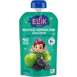 Пюре фруктове Elfik Magic Яблуко-Чорнослив 100 г