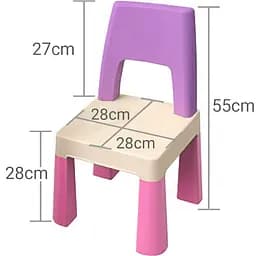 Дитячий стільчик Poppet Color Pink (PP-003P) - мініатюра 3