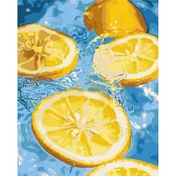 Картина за номерами на підрамнику Brushme Освіжаючий лимон