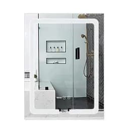 Дзеркало Qtap Mideya з антизапотіванням (DC-F937) 600x800 QT2078F937W, Білий