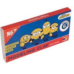 Пластилин Yes Minions, 6 цветов, 120 г (540629)