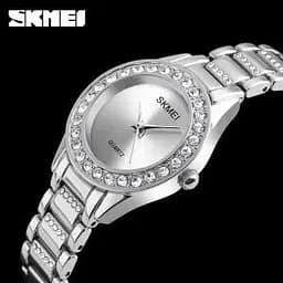 Жіночий класичнийгодинник Skmei 1262 (Сріблясті) - мініатюра 2