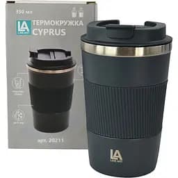 Термокружка Line Art Cyprus 350 мл графітова (20211LA-11) - мініатюра 5