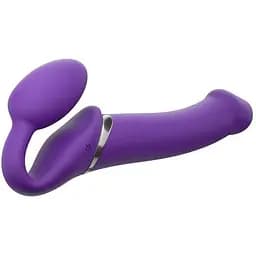 Безремінний страпон з вібрацією Strap-On-Me Vibrating Violet L