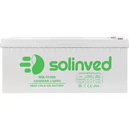 Аккумулятор Solinved GEL 12V (12V/200Ah/2400Wh) (SLG200-12) [114110]