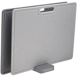 Набір кухонних дошок Kamille 40х30х0.6 см на підставці 2 шт. (KM-10079)