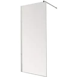 Душевая перегородка Mixxus Premium Flat SP01-80x200-TR хром Walk-In прозрачное стекло 8 мм MI6849, прозрачное, хром