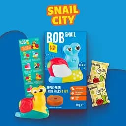 Уцінка. Натуральні цукерки Bob Snail Яблуко-Груша з колекційною іграшкою Dragosnails 20 г - мініатюра 4