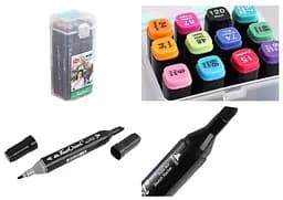 Набор скетчмаркеров Touchcool, 12 цветов, пластиковый чемоданчик, 12 шт., 0229-12