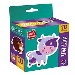 Детский набор магнитов "Ферма" Vladi Toys VT3106-36, 10 магнитов