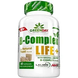 Вітаміни та мінерали AMIX GreenDay B-Complex Life+, 60 капсул
