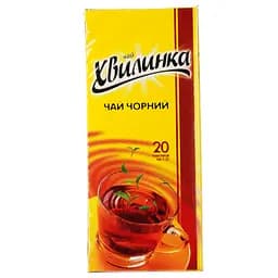 Чай черный Хвилинка 30 г (20 шт. х 1.5 г)