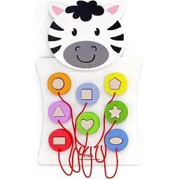 Бизиборд Viga Toys Зебра с фигурками (50681FSC)