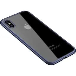 Чохол-накладка iPaky Bright Series/TPU frame With Clear PC Case Apple iPhone XS Max Blue