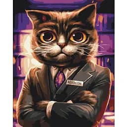 Картина за номерами Brushme Котик адвокат ©Маріанна Пащук BS53665 40х50 см