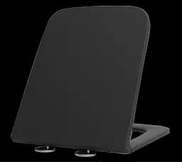 Сидіння для унітазу Mixxus Premium Seat Cover Quadro-Diverse-2001 Black з мікроліфтом 448х35 MP6614, Чорний матовий - мініатюра 2