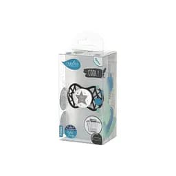 Пустушка Nuvita 7065 Air55 Cool симетрична 0m+ BABY STAR чорна NV7065IB - мініатюра 3
