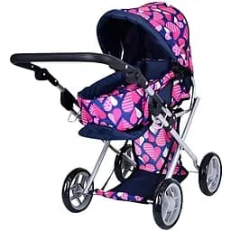 Дитяча коляска-книжка Melogo 9346 EVA  EVA 55×66×36 см рожева