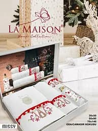 Подарунковий набір рушників з парфумами La Maison 30х50см + 50х90см + 70х140см pbe0049547 - мініатюра 2