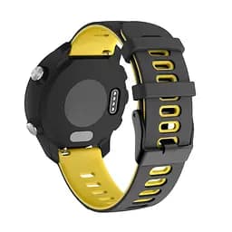 Браслет Rage для Samsung Gear Sport - чорно-жовтий ширина кріплення 20мм силікон Watchbands (W37-8WB92380558) - мініатюра 2