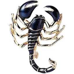 Брошь Скорпион женская черный