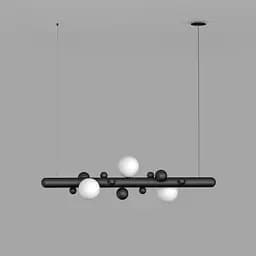 Підвісний світильник Babich Studio Lunar 900 Black (RAL 9005)