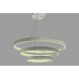 Підвісна люстра LED нал столом Linisoln 1956-80*60*40 WH метал, акрил, LED-стрічка, 80*60*40 см, 140 Вт - мініатюра 3