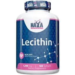 Натуральна добавка Haya Labs Lecithin 1200 mg 100 капсул