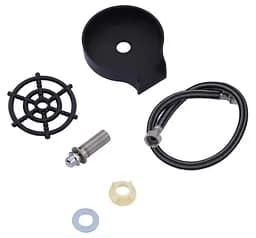 Кухонна мийка Kroner KRP KRP Schwarze - SET7545NB PVD (3.0/0.8 мм) (CV033805) - мініатюра 9