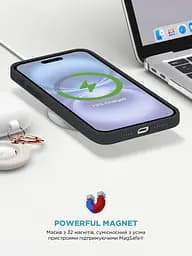 Силиконовый чехол с MagSafe для Apple iPhone 16, ICON2 MagCase, черный, противоударный, панель с мягкой подкладкой, защита всего корпуса, поддержка беспроводной зарядки, совместим с защитными стеклами и пленками, ArmorStandart (ARM80211) - мініатюра 9