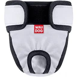 Труси гігієнічні для котів та собак Waudog Vet на липучках сірий S А 34-42 см В 11 см