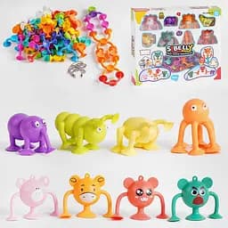 Конструктор Star toys «Stikeez» на присосках, 80 деталей, LSB23-16