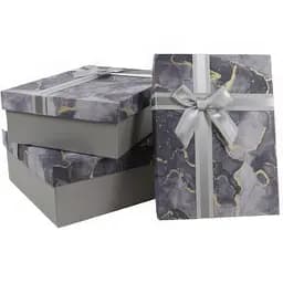 Набор подарочных коробок UFO 10338-134 Grey 3 шт. (10338-134 Набор 3 шт GREY прям.)