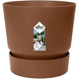 Горшок Elho greenville round 14 см коричневый (498757)