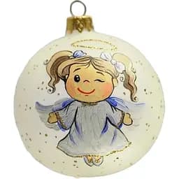 Ялинкова прикраса Санта Шоп Ангелики Бешкетниця скло (4820001112528)