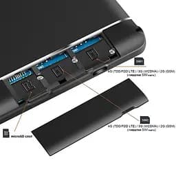 Планшет-телефон Hoozo S 464 LTE Black 4GB/64GB IPS 10.1'' + Чохол-книжка - мініатюра 4
