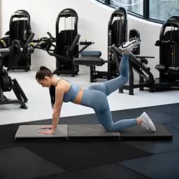 Мат гімнастичний твердий Gymtek 5см сірий - мініатюра 7