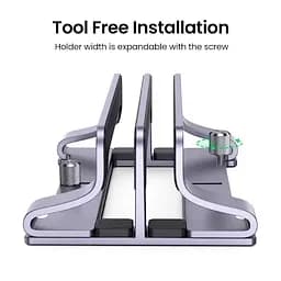 Підставка для ноутбука UGREEN LP258 Vertical Laptop Stand (Dual-slot)(UGR-60643) (UGR-60643) - мініатюра 2