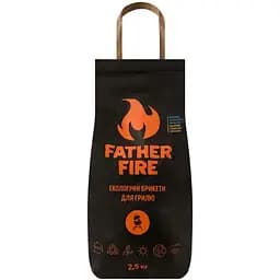 Брикеты древесноугольные Father Fire 2.5 кг (4820260440028)