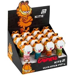 Набір клей-олівців Kite Garfield PVP з фігурним ковпачком 9 г 16 шт. (GF26-131)