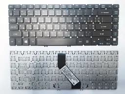 Клавіатура для ноутбука Acer Aspire V5-431 чорна без рамки, під підсвічування UA/RU/US