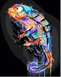 Набір для розпису по номерах Хамелеон, Strateg, 30x40 см, SS6774